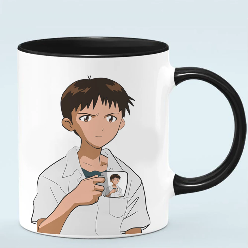 Кружка Shinji с надписью аниме дышащая мужская, 350 мл, высокое качество, креативный дизайн, топ, рекламная кружка, кружка, подарок для друзей
