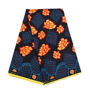 polyester Ankara Africa prints batik fabric real dutch wax tissu high quality 6yards fashion African sewing for party dress - Цвет: 38