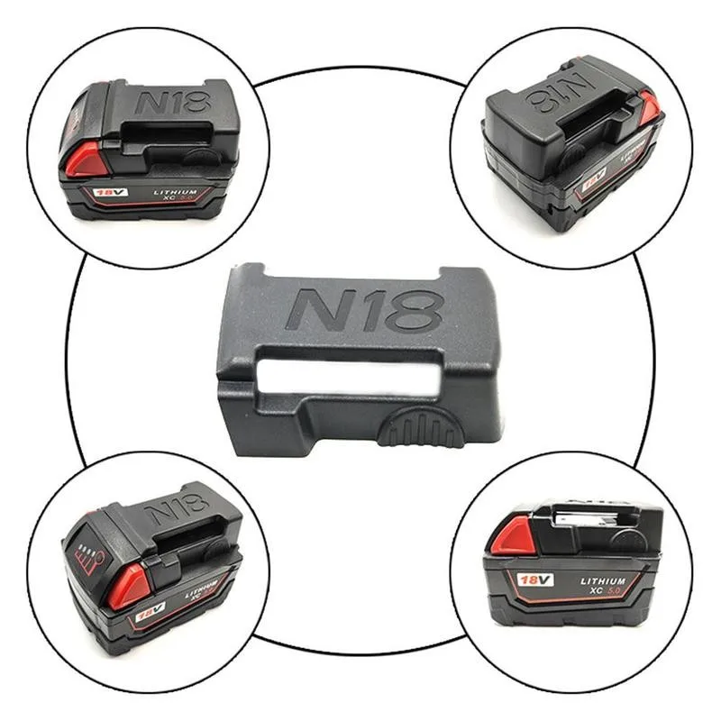 

1/5pcs Power Battery Mounts Storage Stand Holder ABS For Milwaukee Hanging Fit Stand 18v Rack Shelf Slot Rack Hold T3L1