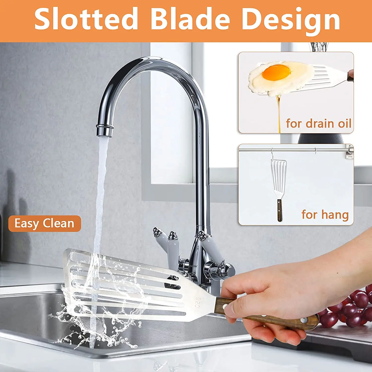 Лопаточка из нержавеющей стали для рыбы металлическое лезвие с быстрой утварью