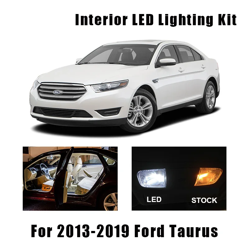 Светодиодный светильник для номерного знака Ford taureus белый 8 ламп подходит 2013-2016 2017