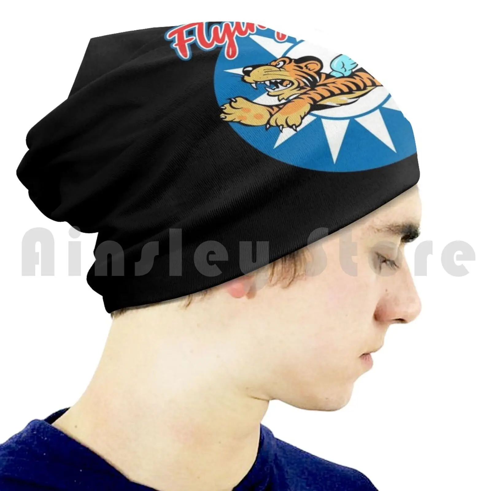 Трикотажная Шапка-бини с эмблемой летающих тигров времен Второй мировой войны