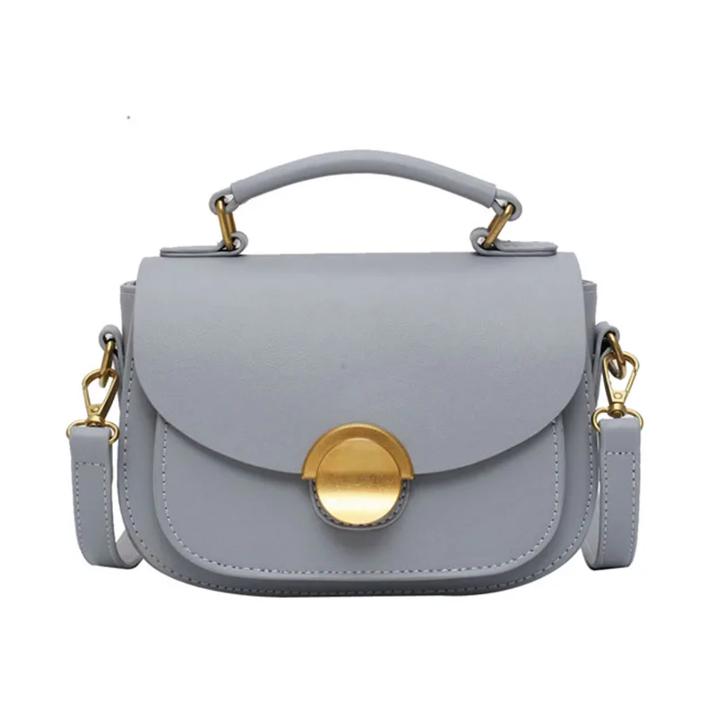

Solid Color Small Pu Leather Handbags Luxury Shoulder Bags For Women 2020 New Female Fashion Simple Crossbody Bags Female Totes