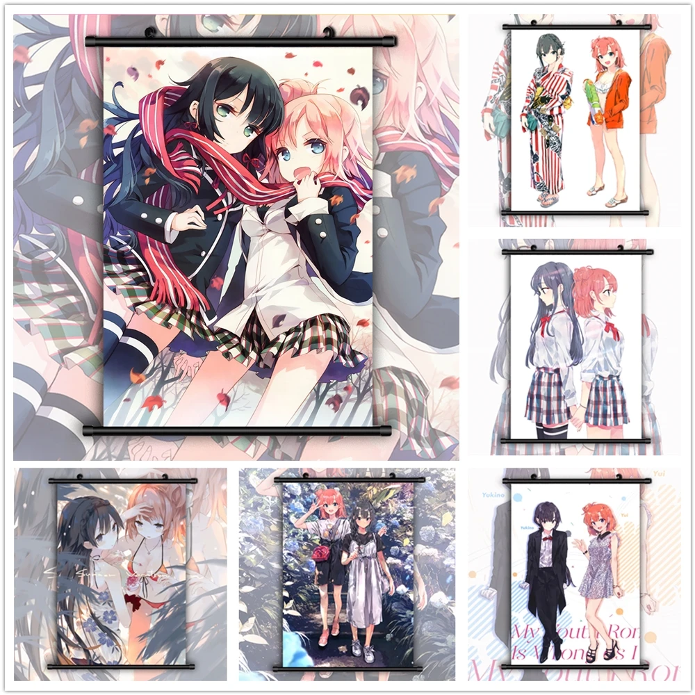Настенный аниме-постер с рисунком орегаиру юкиносита юини манга HD | Дом и сад