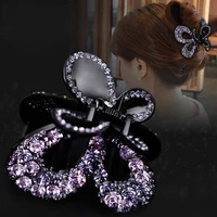 hair claw crystal rhinestone alloy women style hair clamp accessories grab clip