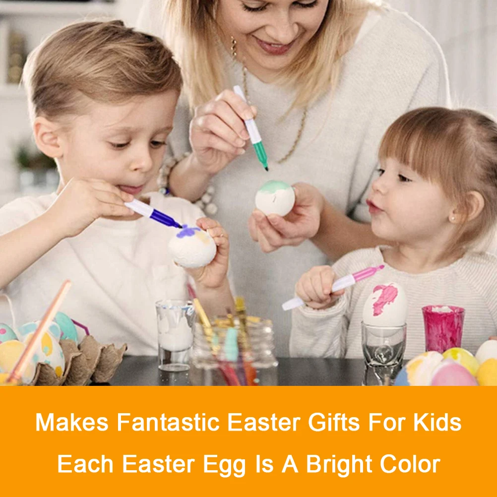 50 шт пластиковые белые пасхальные яйца декоративные с висящей веревкой DIY