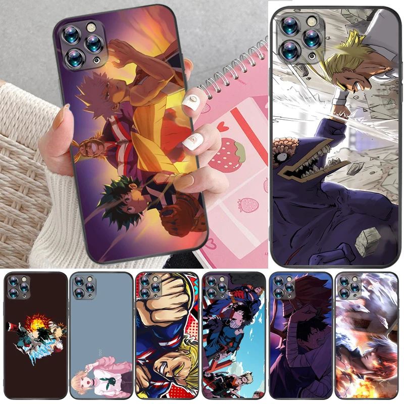 

My Hero Academia Bakugou Katsuki Tomura Boku Todoroki Shouto Dabi Shigaraki Phone Case For iPhone XR XS Max Cases Carcasa