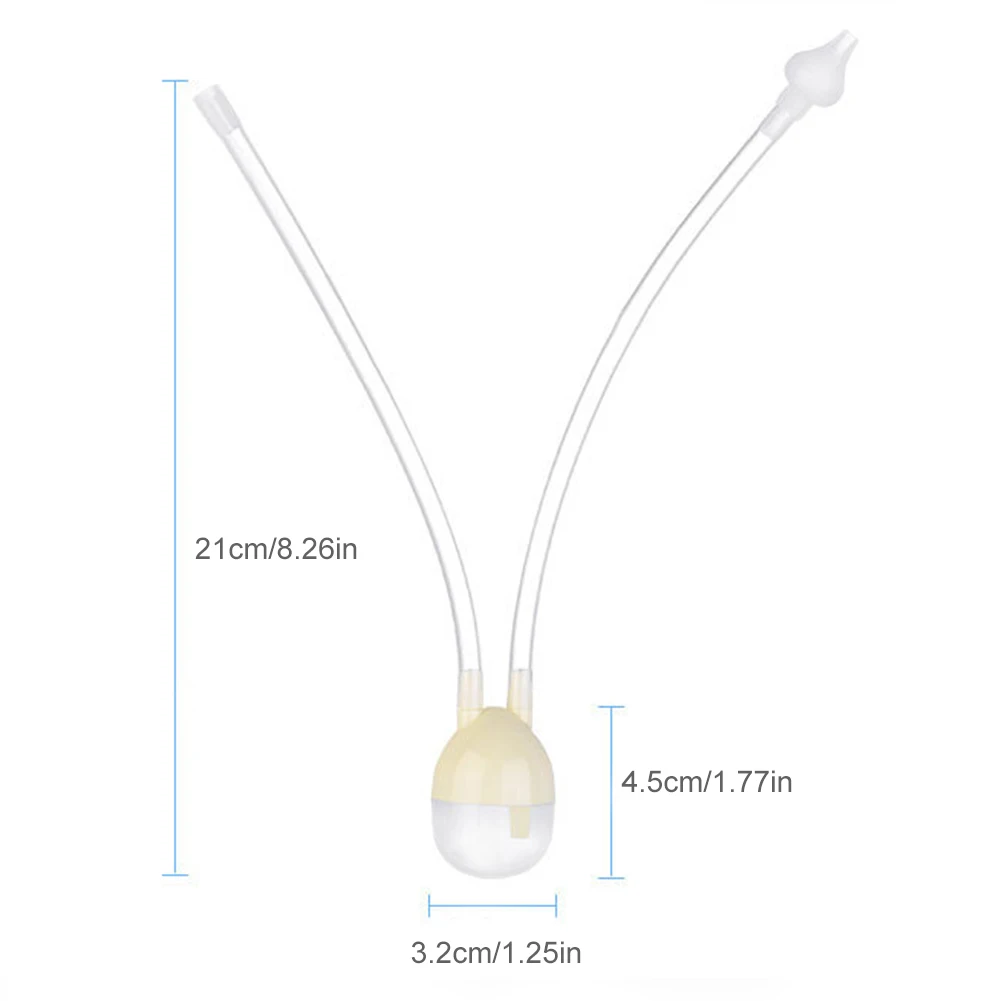 

Baby Nasal Aspirator Suction Sucker Tool for Mucus Snot Booger Nose Cleaner for Sanitary Newborns Infants Toddlers Fast Delivery