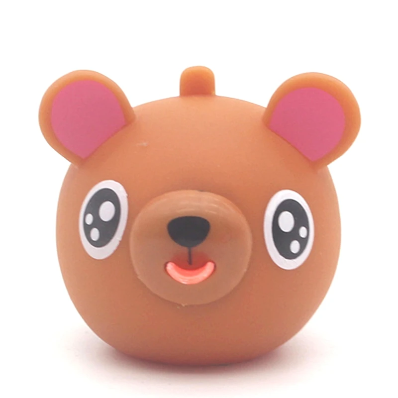 

Novelty Tongue Voice Animal Squeeze Decompression Vent Vocal Toys Rabbit Bear Tiger Anti-Stress Dolls Ball Toy