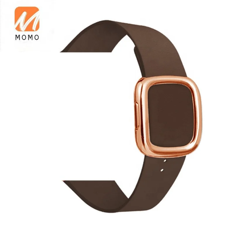 

Genuine leather loop strap for watch band 44mm 40mm 42mm 38mm watchband