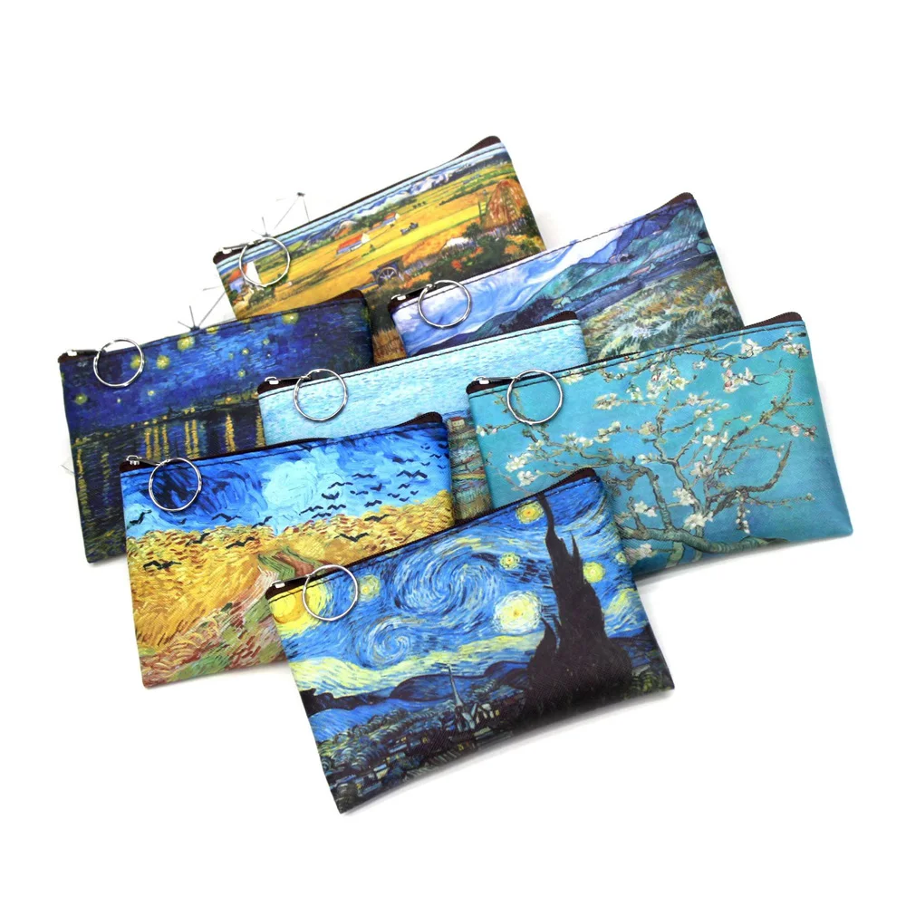 

1 шт., Женский винтажный Кошелек для монет с принтом