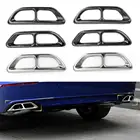 Areyourshop, 2 шт., Стальная Задняя Крышка выхлопной трубы для Honda Accord 2018 2019, задняя крышка выхлопной трубы цилиндра, отделка автомобильных деталей