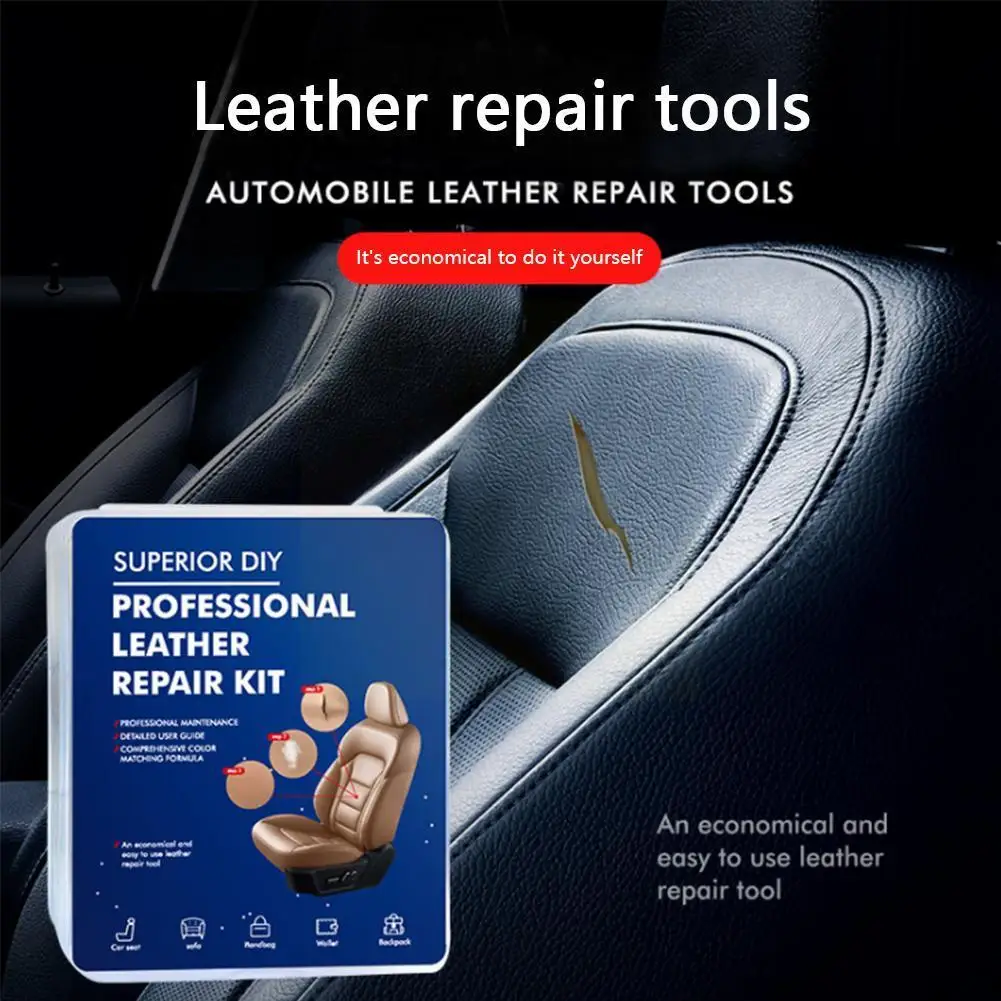 

Car Seat Care Kit Leather Refurbish Repair Tool With Repair Dyes Tool Crack Leather Luggage Scratch Leather Artificial Sofa S6W8