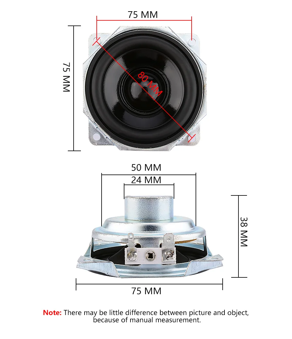 AIYIMA 2Pcs 3 Inch Mini Portable Full Range Waterproof Speaker 4 Ohm 10W DIY Bluetooth Outdoor Shower Music Speaker Loudspeaker