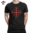 Футболка Рыцари футболка с тамплиерами забавная Мужская футболка Crusader Cross Иерусалима последние хлопковые футболки с короткими рукавами лучшая идея для подарка верхняя одежда