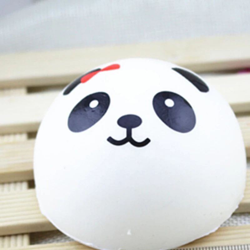 Hot Jumbo Panda Squishy Charms Kawaii Buns Bread Cell Phone Key/Bag Strap Pendant Squishes Car Styling Decoration images - 6
