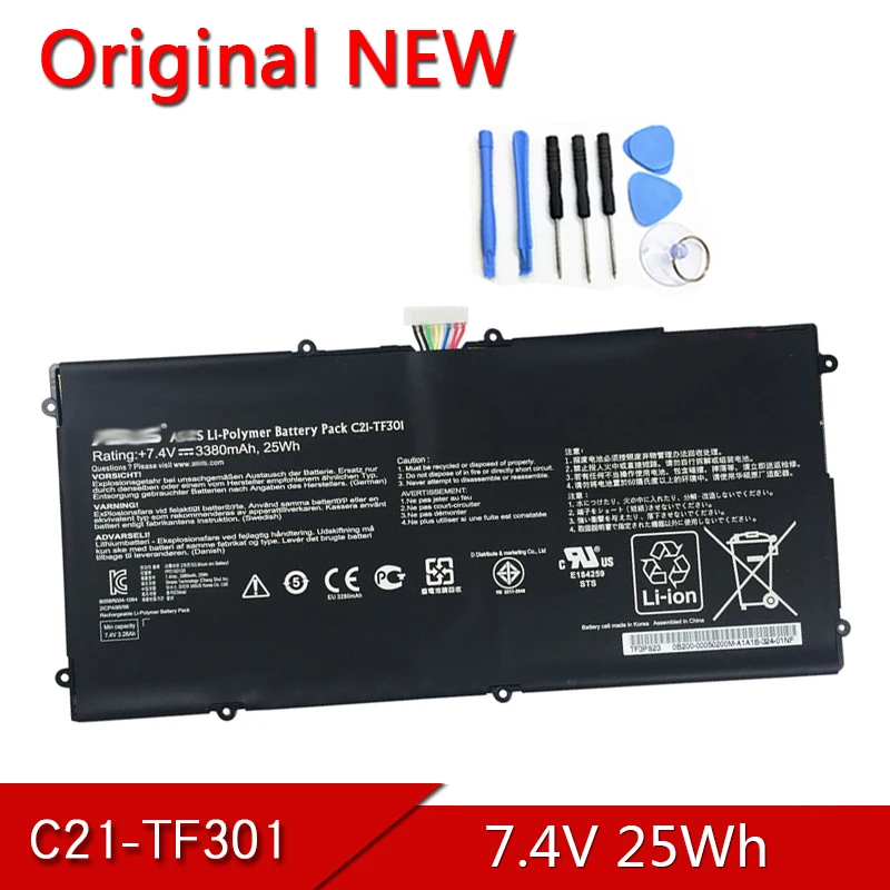 

C21-TF301 NEW Original Laptop Battery For ASUS Transformer Pad Infinity TF700 TF700T Tablet PC 7.4V 25Wh