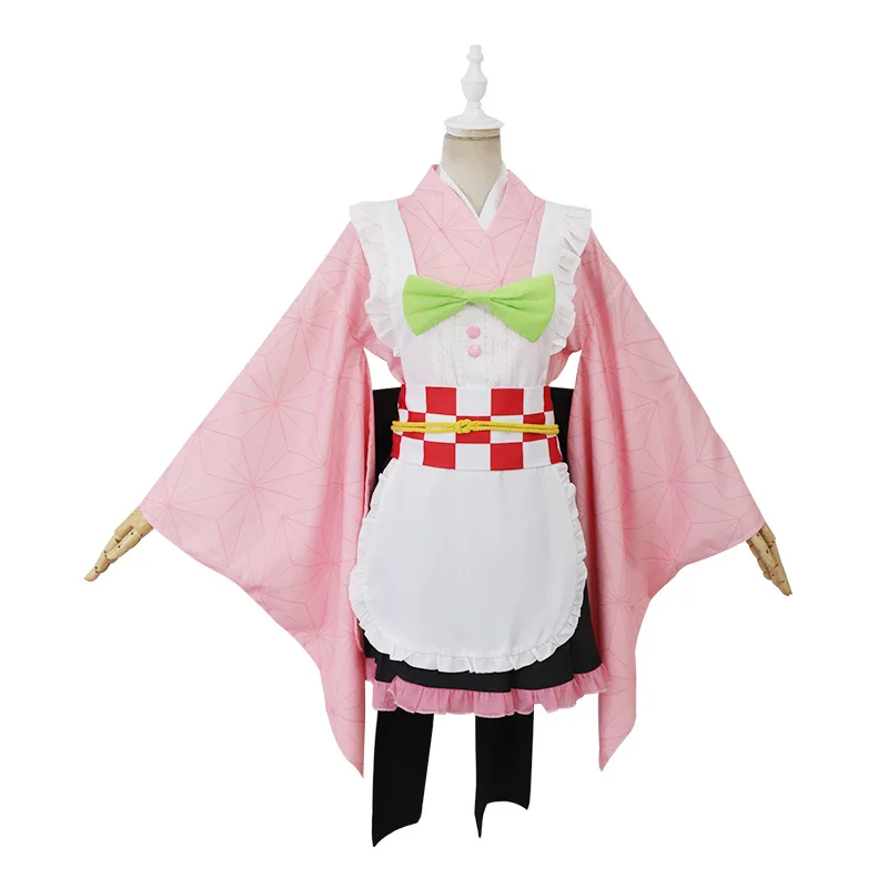 

Cossky Kamado Nezuko Maid Dress Cosplay Costume Women Anime Costume