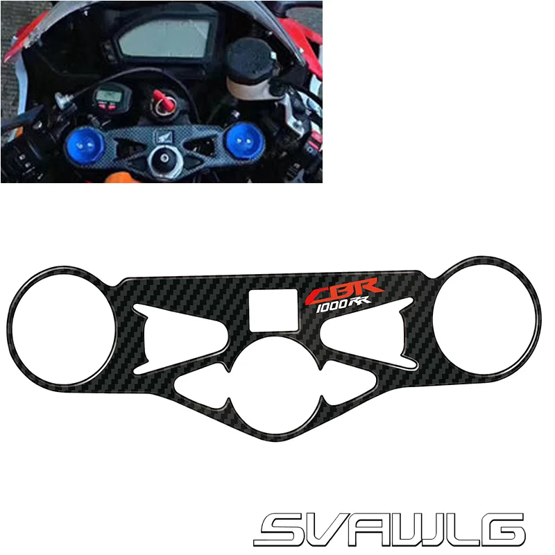 Тройной верхний зажим дерева передний край наклейка коврик для Honda CBR1000RR CBR 1000 RR 2008