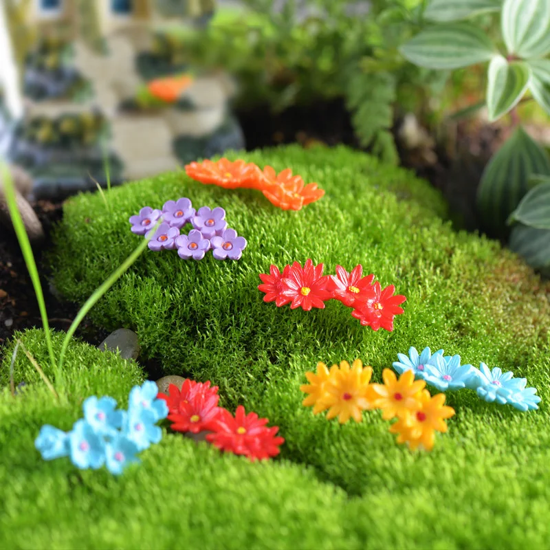 10 шт. мини садовое украшение миниатюрное мох цветок ремесло Сказочный кукольный