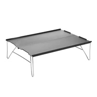 restaurant aluminum alloy outdoor camping barbecue mini portable folding table camping furniture