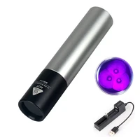 15w 3 cords 365nm uv led flashlight powerful black light mini torchultraviolet mini pen light fluorescent detector currency