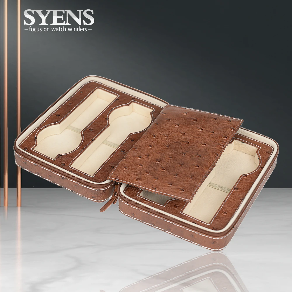 Роскошная упаковка для часов чехол путешествий кожа 4 упаковки коробка наручных