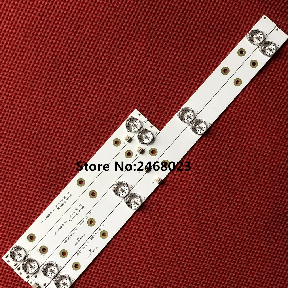 20pcs LED Backlight Strips for AKAI AKTV3221 MS-L0928-L/R 32LED38P 32HD340 Smart JS-D-JP3220-041EC E32F2000 D32-0A35 | Освещение