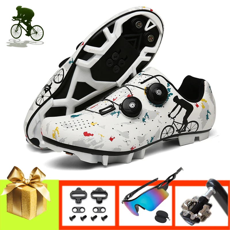 Professional Mountain Bike Shoes for Men Women Breathable Sapatilha Ciclismo Mtb SPD Pedals Self-locking Rding Bicycle Sneakers