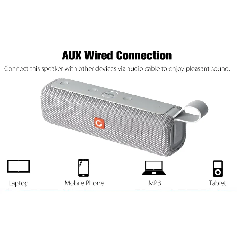 Оригинальный DOSS E Go II Портативный беспроводной Bluetooth динамик Улучшенный Бас