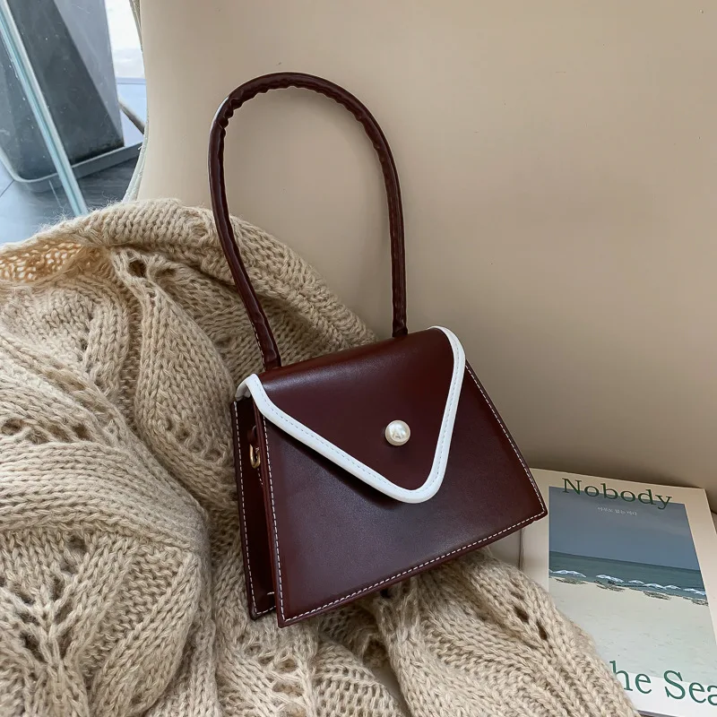 

Retro fashion shoulder bags luxury brand handbags for women Simple leather PU tote bag clucth purses crossbody messenger bag