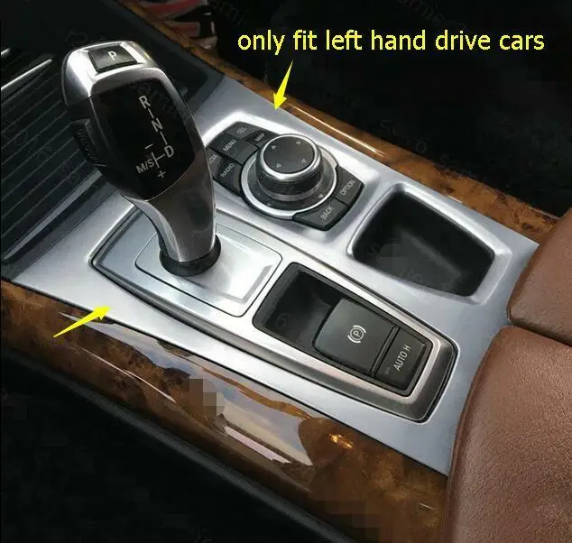 

For BMW X5 E70 2010-2013/ X6 E71 2010-2014 Steel Gear Shift Box Panel Cover Trim Car modification Auto parts