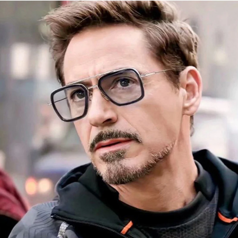 IVSTA Tony Stark Computer Glasses Frame for Men - Anti Blue Light Blocking Rays, Gaming Steampunk Goggles, Iron Man 3 Punk Prescription image 2