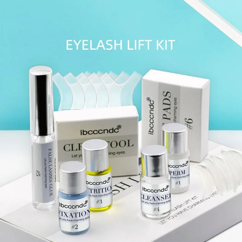 

Beauty Eyelash Lift Kit With Lift Pads And Glue Portable Eye Lash Lift Tool Perming Eyelash Makeup Tool Kits