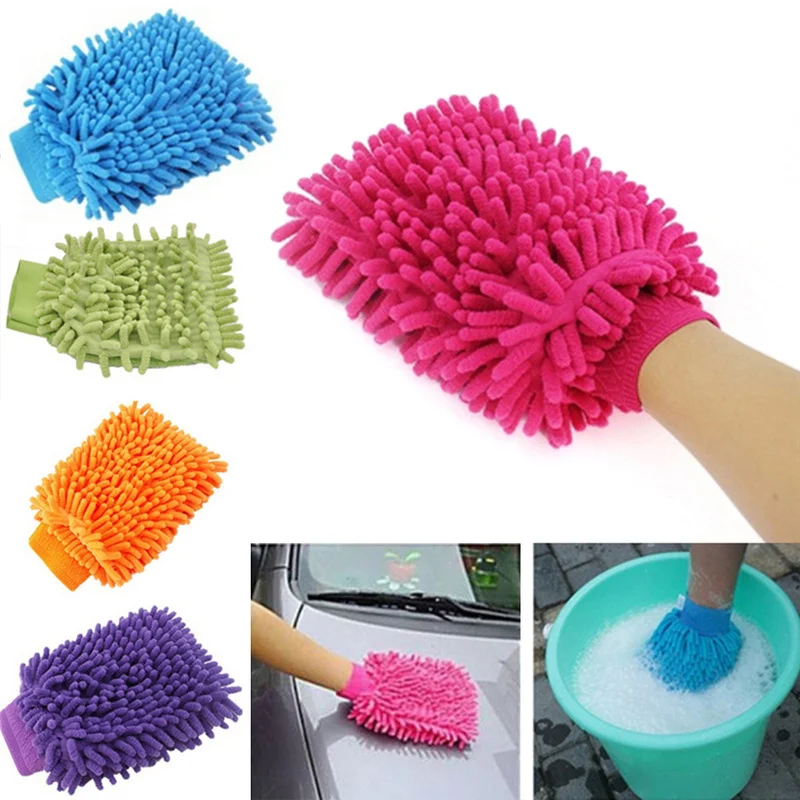 

Microfiber Car Washing Glove Soft Household Cleaning Cloth Automobile Detailing Care Cleaning Mitt Tool