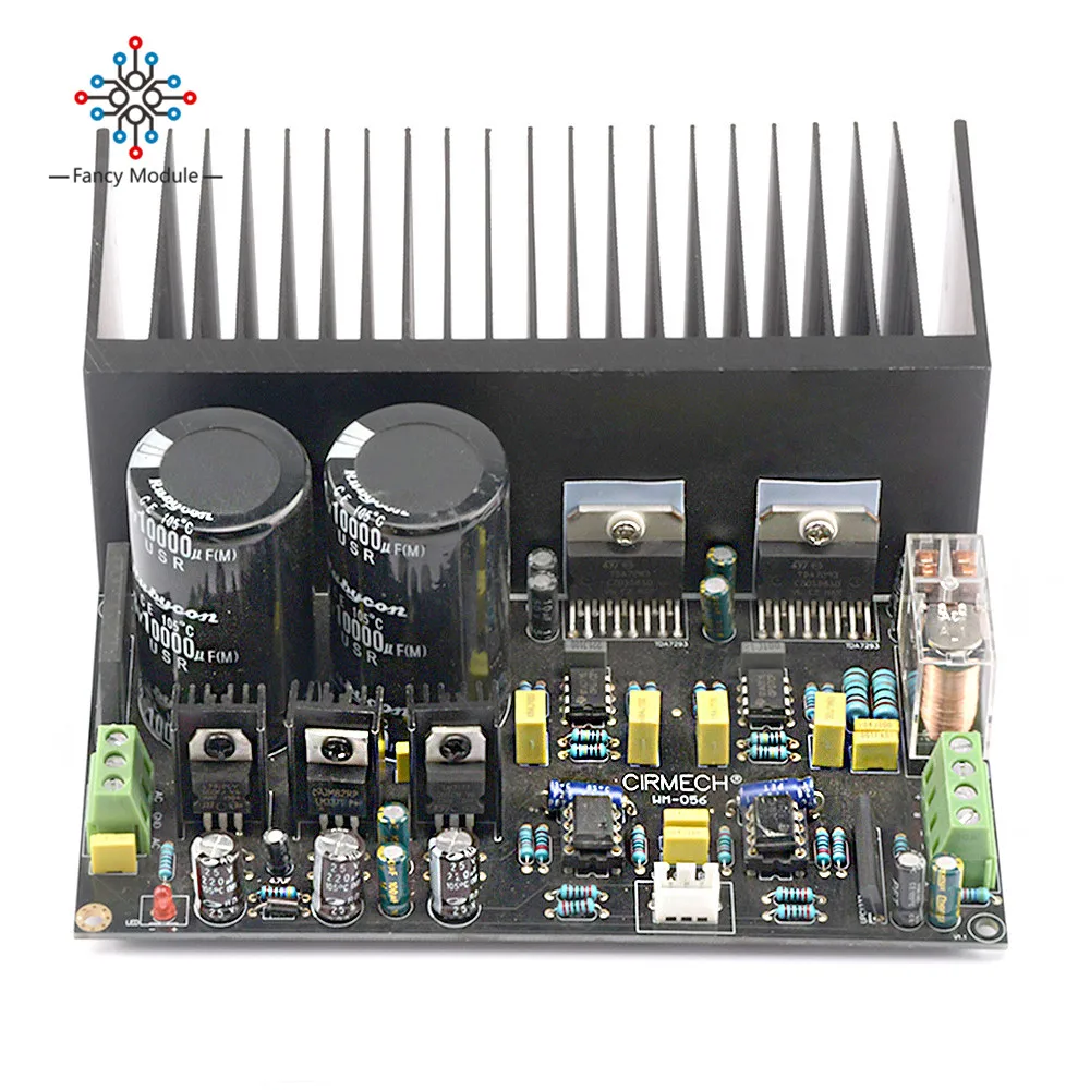 

Стерео усилитель высокой мощности TDA7293, плата OP07 DC Servo 5534, независимый рабочий усилитель, комплект печатных плат 100 Вт * 2