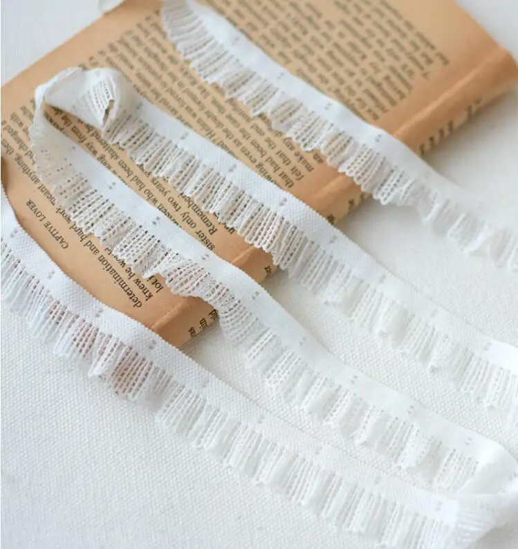 4 Meters Elastic Lace Trim Accessory DIY Ribbon Swiss French Stretchy Blue Skin Pink Bridal Headband Garter 2cm Width | Дом и сад