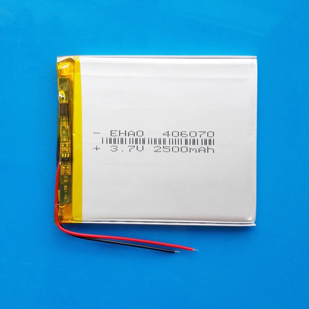 EHAO 406070 3 7 V 2500mAh литий полимерный перезаряжаемый аккумулятор для MP3 GPS навигатор DVD