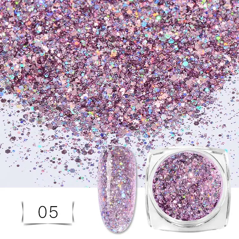 1 коробка блеск для ногтей порошок пыль переливающийся флаки блестки золото