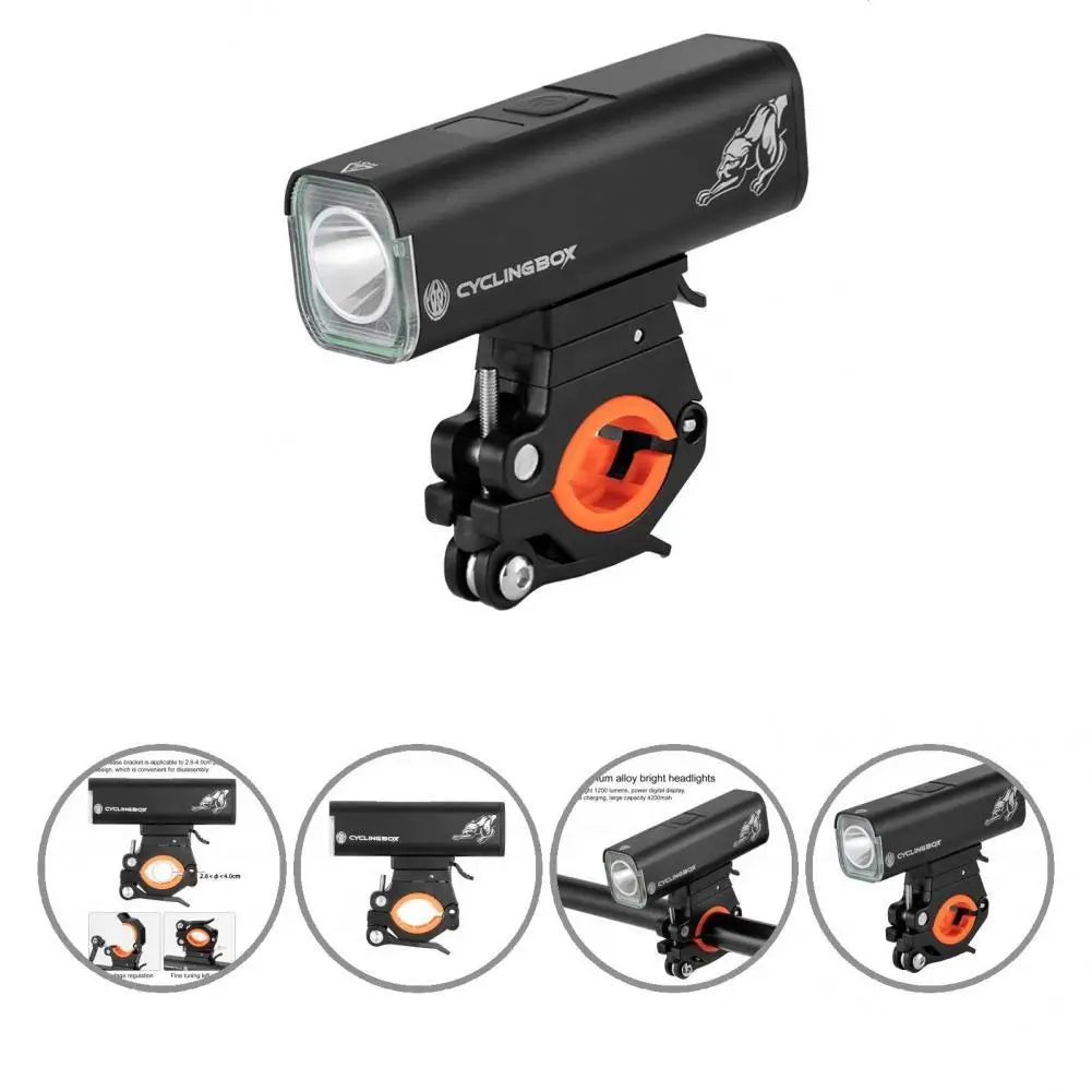 

Портативный велосипедный фонарь со встроенной подсветкой, 6 режимов, велосипедный передний фонарь с сильным рассеиванием тепла, велосипедн...