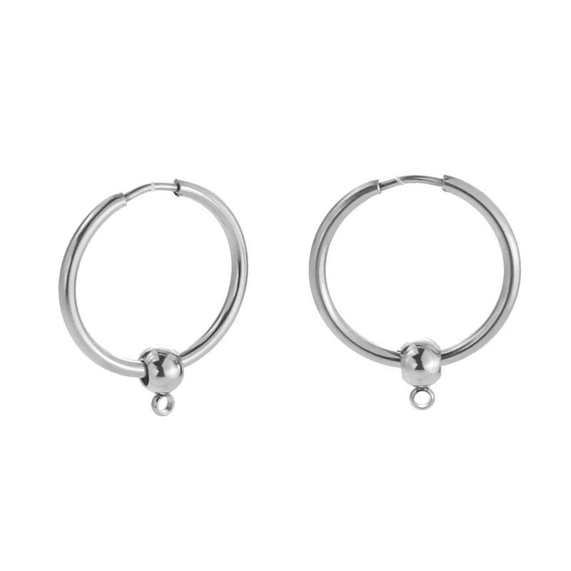 2 шт./лот зажимы-Клипсы из нержавеющей стали серьги-крючки фурнитура для