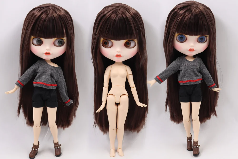 ICY Blyth кукла на заказ с руками Набор для тела Новая Улыбка Рот матовое лицо 1/6 игрушки BJD DIY модные куклы подарок для девочки специальное предложение