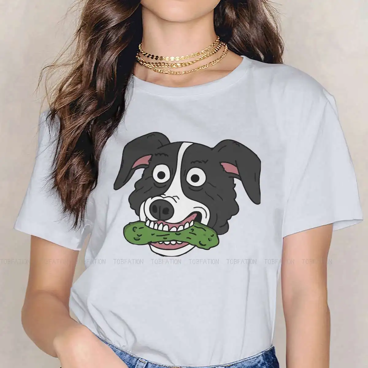 

Футболка женская хлопковая свободного покроя, милая Модная рубашка с надписью «Mr.Pickles» для ТВ, на лето