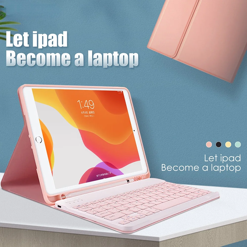 

For IPad 7th 8th 2020 Case with Keyboard for IPad 10.2 Case Pro 11 2021 Air 3 4 10.9 Pro 10.5 Air 2 9.7 Case with Pencil Holder