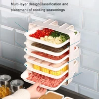 36 layers drawer type side dish tray wall mounted kitchen storage holder rack hot pot serving tray dried fruit snack tray