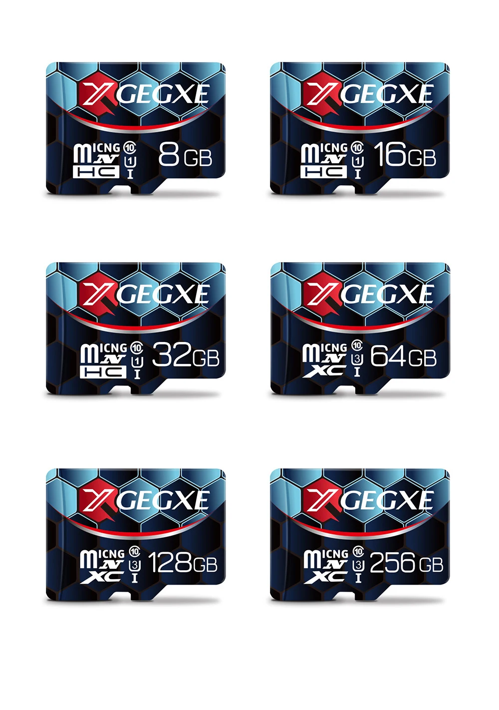 XGEGXE 64 Гб карта памяти 8 ГБ 16 ГБ 32 ГБ 128 Гб Micro SD C10 TF карта флэш-накопитель для смартфонов