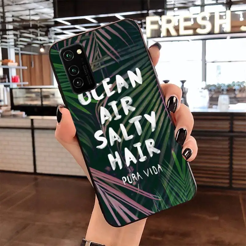 Роскошный чехол для телефона с тропическими vibes листьями Samsung S20 plus Ultra S6 S7 edge S8 S9 S10