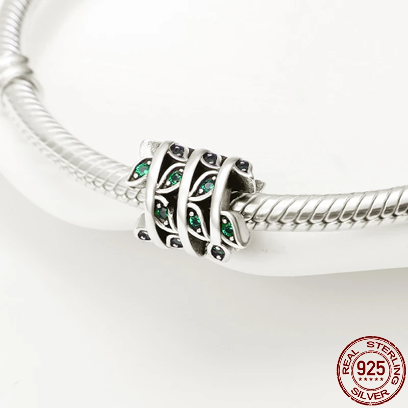 

2021 Trend Leaves Fit Pandora Original 925 DIY Charms Beads Female Pendant a Bracelet Woman Jewelry Gift Stones Bijouterie
