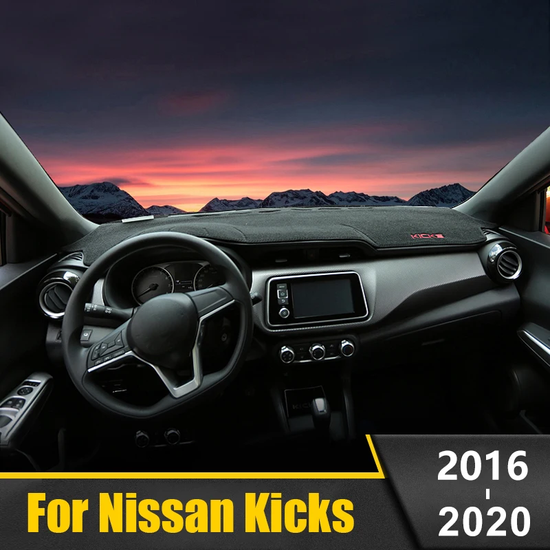 

For Nissan Kicks P15 2016 2017 2018 2019 2020 Car Dashboard Cover Avoid Light Pad Instrument Platform Desk Mat Accessories
