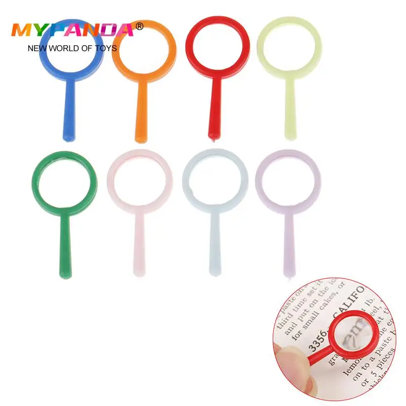 

Пластиковое мини увеличительное стекло, детские игрушки, Обучающие игрушки, 1 шт.